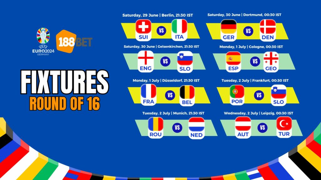 Round of 16 Fixtures